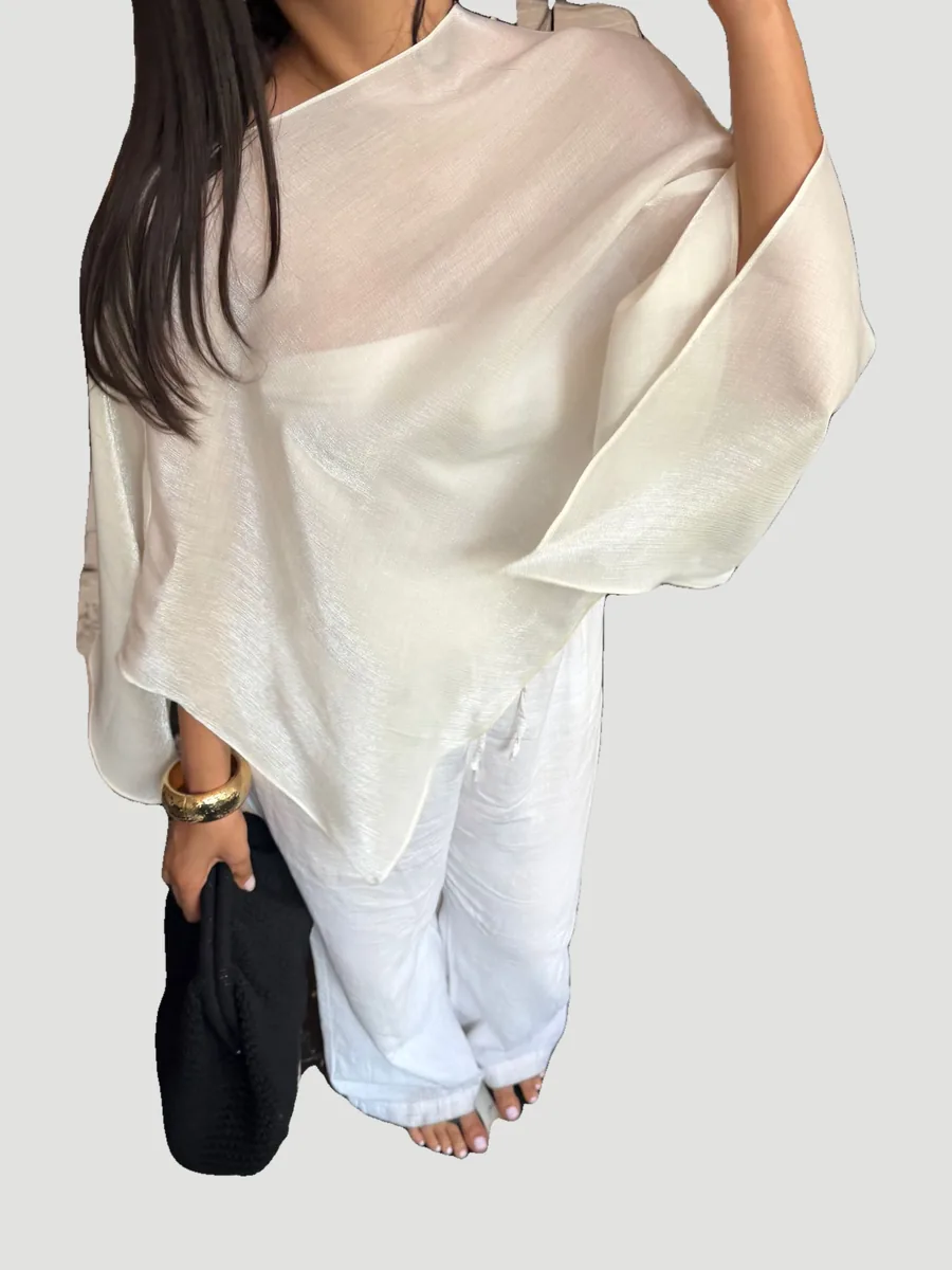 پانچو Lara سفید